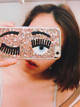 「Chiara Ferragni（キアラフェラーニ）のアイテム（スマホケース/カバー）」を使った、makoさん（レディース・151cm）の秋コーディネート