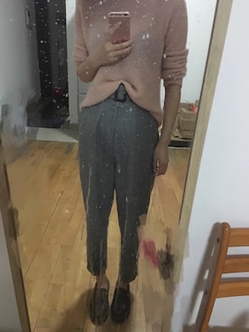 「RANDOM（ランダム）のアイテム」を使った、洪天霸さん（レディース・170cm）の冬コーディネート