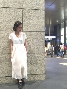 「mystic（ミスティック）のアイテム（サロペット/オーバーオール）」を使った、Natsuki_tanakaさん（レディース・162cm）の夏コーディネート