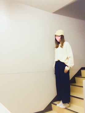 「adidas Originals（アディダスオリジナルス）のadidas originals アディダス stan smith スタンスミス black（スニーカー）」を使った、SHACEさん（レディース・164cm）の秋コーディネート