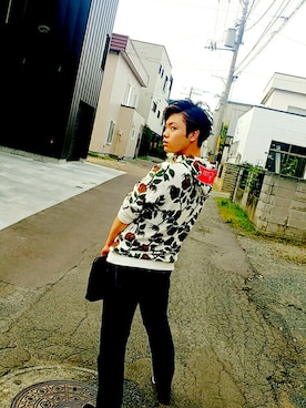 「DAMMY（ダミー）のアイテム」を使った、粥さん（メンズ・182cm）の秋コーディネート