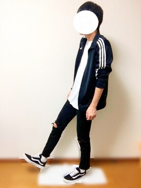 「アイテム（ジャージ）」を使った、なすくさん（メンズ・174cm・10代）の秋コーディネート