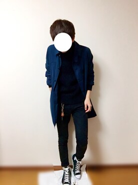 「アイテム（ステンカラーコート）」を使った、なすくさん（メンズ・174cm・10代）の秋コーディネート