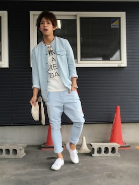 Matsuda Kazukiさん(メンズ・175cm)の夏コーディネート