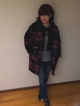 「DIESEL（ディーゼル）のアイテム（その他アウター）」を使った、kazuさん（レディース・170cm）の秋コーディネート