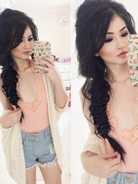 「hair」｜kimberlyx3youさん（レディース・157cm・20代）の秋コーディネート