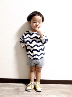 aoao☺︎さん（キッズ・80cm）の夏コーディネート