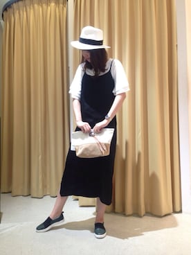 「INTERPLANET WINGS（インタープラネットウィング）のアイテム」を使った、yさん（レディース・170cm）の夏コーディネート