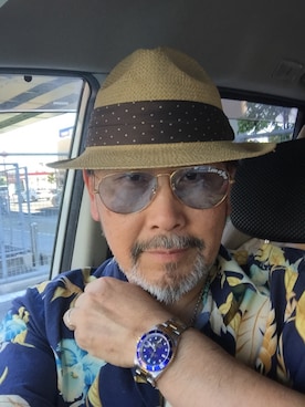 「アイテム（腕時計）」を使った、Yutaka Shimaokaさん（メンズ・177cm・50代）の夏コーディネート