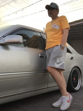 「アイテム（キャップ）」を使った、Yutaka Shimaokaさん（メンズ・177cm・50代）の夏コーディネート