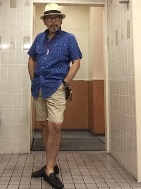 「アイテム（アナログ腕時計）」を使った、Yutaka Shimaokaさん（メンズ・177cm・50代）の夏コーディネート