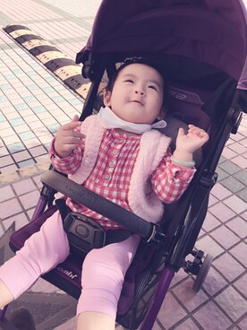「Handmade（ハンドメイド）のアイテム（その他アウター）」を使った、Sofiaさん（レディース・165cm）の秋コーディネート