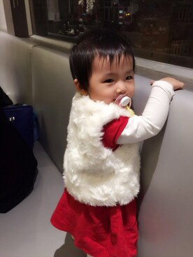 「H&M（エイチ・アンド・エム）のアイテム（カバーオール）」を使った、Sofiaさん（レディース・165cm）の冬コーディネート