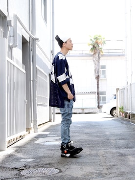 「JOYRICH」｜「アイテム（ニットキャップ/ビーニー）」を使った、fukiageさん（メンズ・174cm）の春コーディネート