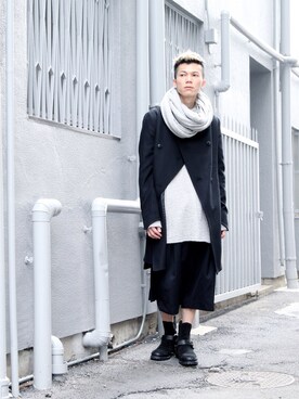 「kiryuyrik（キリュウキリュウ）のアイテム（その他トップス）」を使った、fukiageさん（メンズ・174cm）の春コーディネート