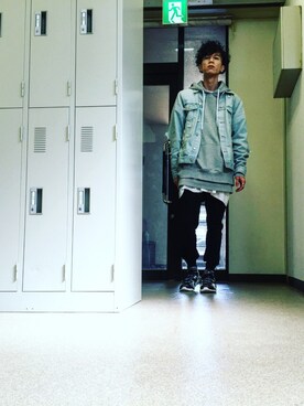 「WVM（ダブルヴイエム）のアイテム（ジャケット/アウター）」を使った、fukiageさん（メンズ・174cm）の春コーディネート