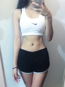 「Taobao」｜「NIKE（ナイキ）のアイテム」を使った、蔡弄弦さん（レディース・158cm）の夏コーディネート