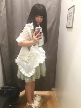 「axes femme（アクシーズファム）のアイテム（チュニック）」を使った、あおいさん（レディース・158cm）の夏コーディネート