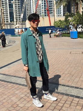 「FIELDのアイテム」を使った、Errolさん（メンズ・172cm）の冬コーディネート