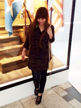 「RANDOM（ランダム）のアイテム」を使った、ERIKA AIKOさん（レディース・163cm）の春コーディネート