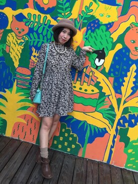 「TAIPEI」｜「アイテム（ブーティ）」を使った、LizzyTsaoさん（レディース・158cm）の冬コーディネート