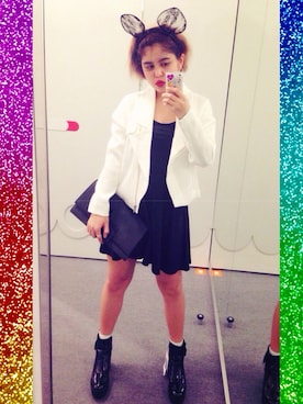「MONKI（モンキ）のアイテム（その他アウター）」を使った、SORA♡さん（レディース・152cm）の秋コーディネート