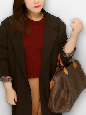 「EVRIS（エヴリス）のアイテム（ダウンジャケット/コート）」を使った、ayakaさん（レディース・152cm）の春コーディネート
