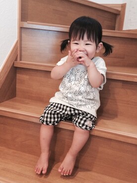 akarikkoさん（キッズ・80cm）の夏コーディネート