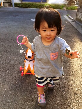 akarikkoさん（キッズ・80cm）の夏コーディネート