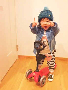 akarikkoさん（キッズ・80cm）の冬コーディネート