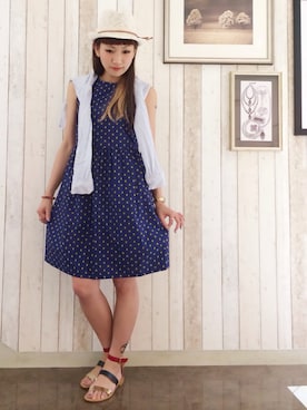 ARAI SATOMIさん（レディース・163cm）の夏コーディネート