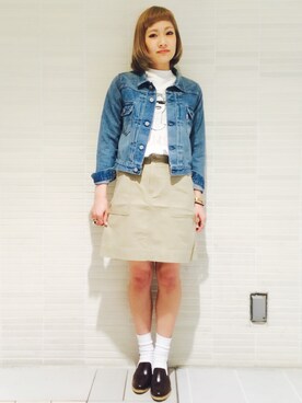 「ソックス」｜ARAI SATOMIさん（レディース・163cm）の春コーディネート
