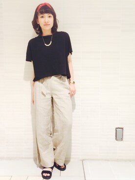 ARAI SATOMIさん（レディース・163cm）の春コーディネート