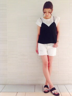 ARAI SATOMIさん（レディース・163cm）の夏コーディネート