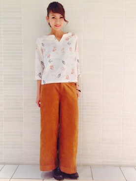 ARAI SATOMIさん（レディース・163cm）の秋コーディネート