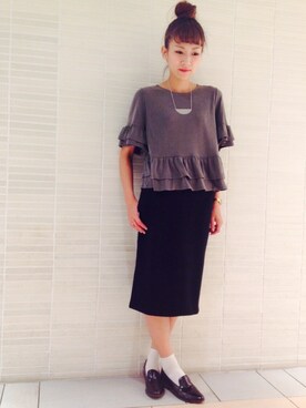 ARAI SATOMIさん（レディース・163cm）の秋コーディネート