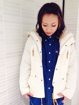「ヤングアンドオルセン」｜「アイテム（ジャケット/アウター）」を使った、ARAI SATOMIさん（レディース・163cm）の秋コーディネート