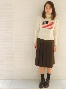 ARAI SATOMIさん（レディース・163cm）の冬コーディネート