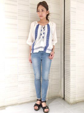 ARAI SATOMIさん（レディース・163cm）の春コーディネート