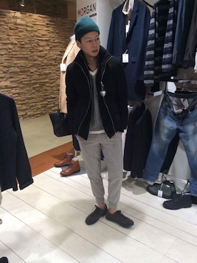 「モルガンオム」｜ichiさん（メンズ・176cm）の秋コーディネート