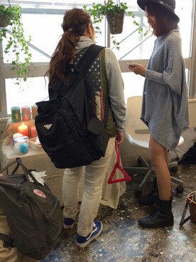 「PRADA（プラダ）のアイテム」を使った、puu‥*☺さん（キッズ・90cm）の秋コーディネート