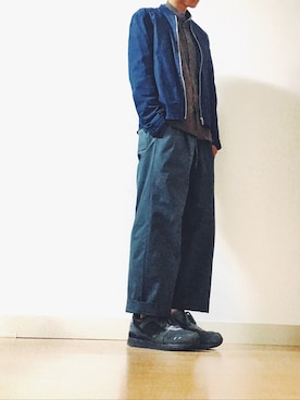 「Adam et Rope A・E・R（アダムエロペ）のアイテム（ジャケット/アウター）」を使った、coさん（メンズ・173cm）の秋コーディネート