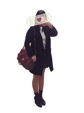 「LUCA/LADY LUCK LUCA（ルカ/レディラックルカ）のアイテム（チェスターコート）」を使った、mamさん（レディース・155cm）の秋コーディネート