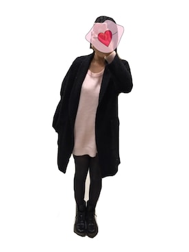 「LUCA/LADY LUCK LUCA（ルカ/レディラックルカ）のアイテム（チェスターコート）」を使った、mamさん（レディース・155cm）の秋コーディネート