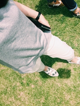 「Heather（ヘザー）のアイテム（タンクトップ、グレー系）」を使った、yurikaさん（レディース・155cm）の夏コーディネート