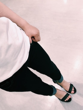 「UNIQLO（ユニクロ）のアイテム（デニムパンツ、その他）」を使った、yurikaさん（レディース・155cm）の夏コーディネート