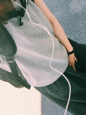 「Heather（ヘザー）のアイテム（トップス、グレー系）」を使った、yurikaさん（レディース・155cm）の夏コーディネート