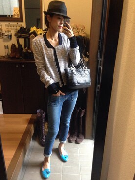 「JILL STUART（ジルスチュアート）のアイテム（ブルゾン）」を使った、YayoiMichimura  6B®さん（レディース・167cm）の秋コーディネート