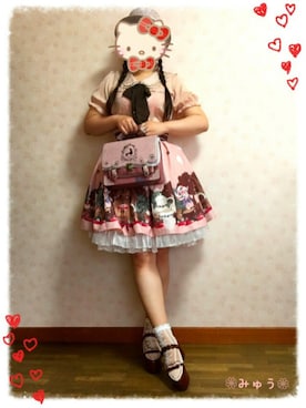 「axes femme（アクシーズファム）のアイテム（ソックス/靴下）」を使った、みゅうさん（レディース・168cm）の夏コーディネート