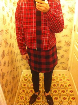 「TOPMAN（トップマン）のアイテム（ブルゾン）」を使った、Dasabala Limさん（メンズ・183cm）の冬コーディネート
